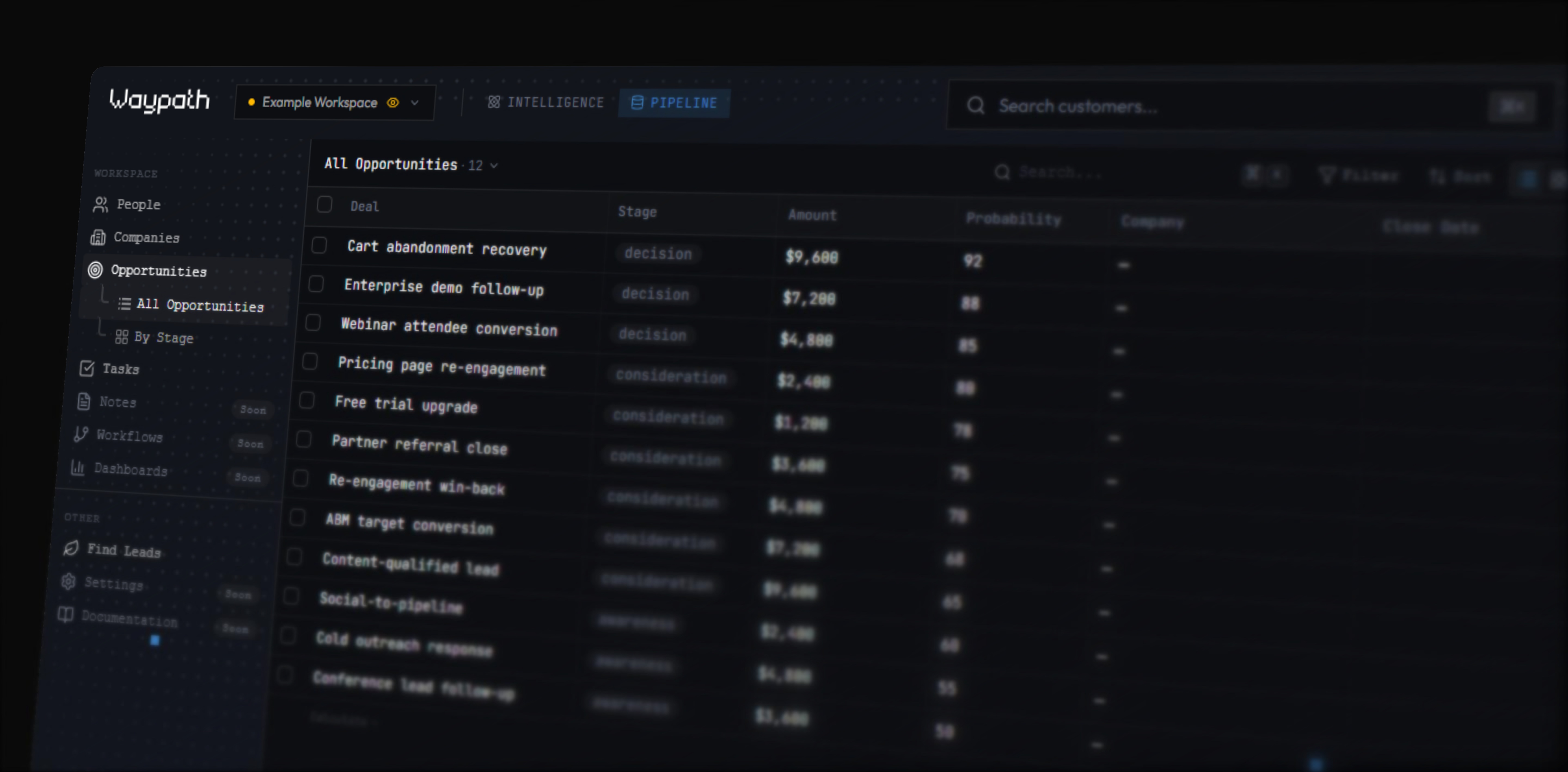 Waypath Pipeline CRM